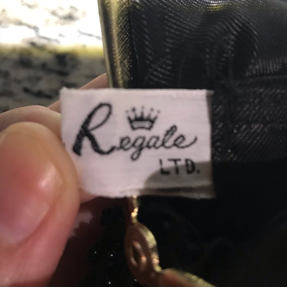 La Regale Black Beaded Clutch - Picture 6 of 6